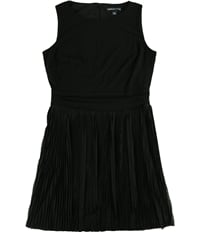 American Living Womens Pleated A-Line Fit & Flare Dress