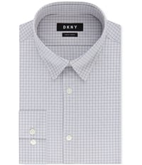 Dkny Mens Check Button Up Dress Shirt