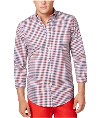 Club Room Mens Gingham Button Up Shirt, TW2