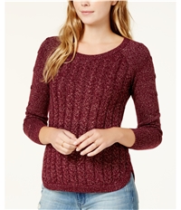 Maison Jules Womens Cable Knit Pullover Sweater