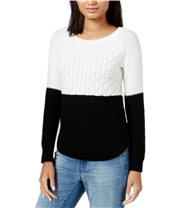 Maison Jules Womens Colorblocked Pullover Sweater