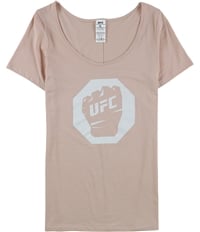 Ufc Womens Fist Inside Glitter Logo Graphic T-Shirt