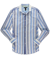 I-N-C Mens Variegated Button Up Shirt
