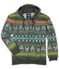 Ecko Unltd. Mens Neon Group Skull Print Hoodie Sweatshirt