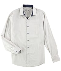 Tasso Elba Mens Stripe Button Up Shirt, TW1