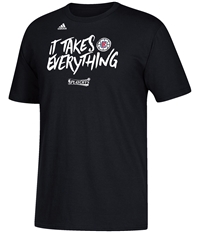 Adidas Mens It Takes Everything La Clippers Playoff Graphic T-Shirt