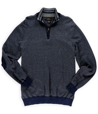 Tasso Elba Mens Tweed 1/4 Zip Pullover Sweater