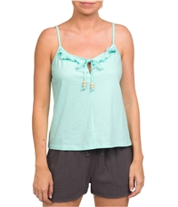 Hurley Womens Ruffled Tank Top