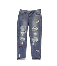 Articles Of Society Womens Distressed Boyfriend Fit Jeans