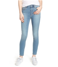 Articles Of Society Womens Heather High Rise Cropped Jeans
