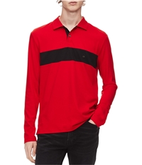 Calvin Klein Mens Colorblocked Rugby Polo Shirt, TW4
