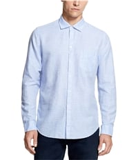 Dkny Mens Striped Woven Button Up Shirt