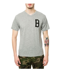 Black Scale Mens The B Logo V-Neck Graphic T-Shirt, TW2