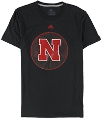 Adidas Mens Nebraska Basketball Graphic T-Shirt, TW2