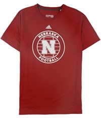 Adidas Mens Nebraska Football Graphic T-Shirt, TW2