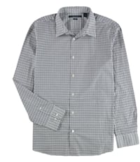Perry Ellis Mens Tattersall Button Up Shirt, TW2