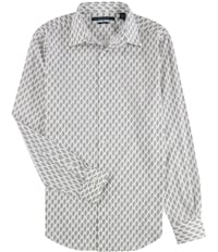 Perry Ellis Mens Printed Button Up Shirt, TW4