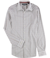Perry Ellis Mens Check Button Up Shirt, TW1