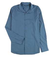 Perry Ellis Mens Striped Button Up Shirt, TW5