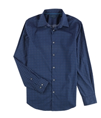 Perry Ellis Mens Diamond Button Up Shirt