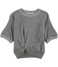 T By Alexander Wang Womens Double Layer Twist Pullover Sweater