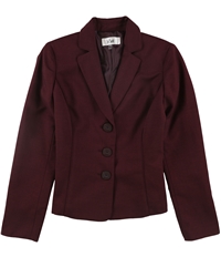 Le Suit Womens Solid Three Button Blazer Jacket, TW2