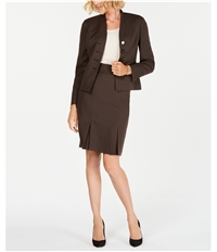 Le Suit Womens Stand Collar Four Button Blazer Jacket, TW2