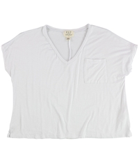 Project Social T Womens Chest Pocket V-Neck Basic T-Shirt