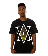 Black Scale Mens The Mona's Traditional Interlock Graphic T-Shirt