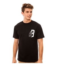 Black Scale Mens The Feather B Logo Graphic T-Shirt, TW1
