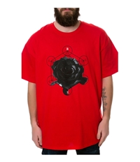 Black Scale Mens The Metation Rose Graphic T-Shirt, TW3