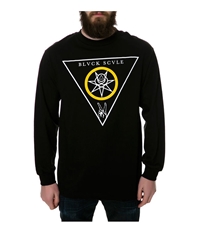 Black Scale Mens The Victorious Blessed Ls Graphic T-Shirt