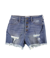 Articles Of Society Womens Distressed Casual Denim Shorts, TW1