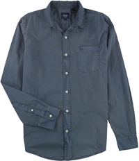 Dockers Mens Solid Button Up Shirt