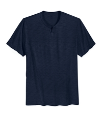I-N-C Mens Mini Split V Neck Basic T-Shirt
