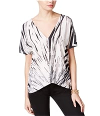 Bar Iii Womens Abstract Printed Pullover Blouse