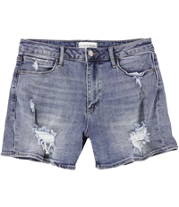 Articles Of Society Womens Ziggy Distressed Casual Denim Shorts