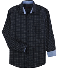 Tasso Elba Mens Foulard Micro-Paisley Button Up Shirt
