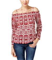 I-N-C Womens Printed Pullover Blouse, TW2
