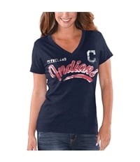G-Iii Sports Womens Cleveland Indians Graphic T-Shirt, TW1