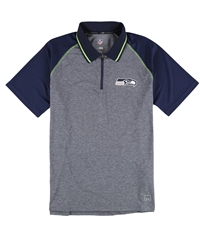 Msx Mens Seattle Seahawks 1/4 Zip Rugby Polo Shirt