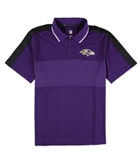 G-Iii Sports Mens Baltimore Ravens 1/4 Zip Rugby Polo Shirt