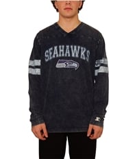 Starter Mens Distressed Seattle Seahawks Graphic T-Shirt