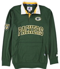 Starter Mens Green Bay Packers Rugby Polo Shirt, TW2