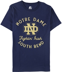 Starter Mens University Of Notre Dame Graphic T-Shirt, TW1