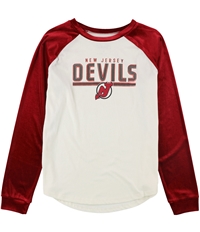 Touch Womens New Jersey Devils Raglan Graphic T-Shirt