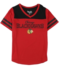 Touch Womens Chicago Blackhawks Embellished T-Shirt