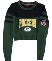 Tommy Hilfiger Womens Green Bay Packers Knit Sweater