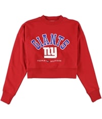 Tommy Hilfiger Womens Ny Giants Cropped Sweatshirt