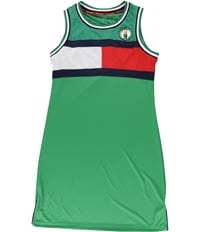 Tommy Hilfiger Womens Boston Celtics Jersey Tank Dress